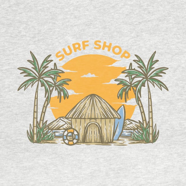 Surf Shop - Summer Vibes by Fledermaus Studio